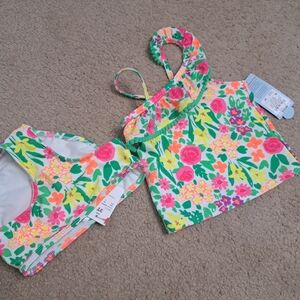 Floral Two-Piece Swimsuit